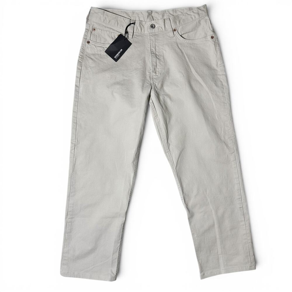 Buck Mason Roper Twill Ford Chino Pant Mens Actual Size 31x26 Oyster Zip Fly NWT